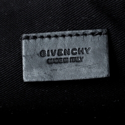 Pre Owned Givenchy Black Coated Canvas Rottweiler Face Clutch