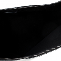 Pre Owned Givenchy Black Coated Canvas Rottweiler Face Clutch