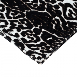 Pre Owned Givenchy Balck/White Leopard Print Canvas Clutch