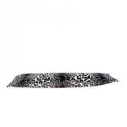 Pre Owned Givenchy Balck/White Leopard Print Canvas Clutch