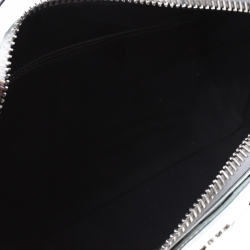 Pre Owned Givenchy Silver Leather Small Antigona Satchel