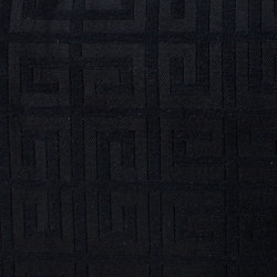 Pre Owned Givenchy Black Monogram Canvas and Leather Hobo