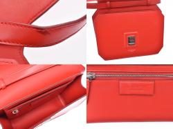 Pre Owned Givenchy Red Leather Crossbody Bag