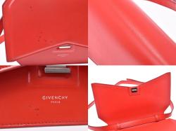 Pre Owned Givenchy Red Leather Crossbody Bag