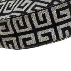 Pre Owned Givenchy Grey Monogram Canvas Tassel Hobo 