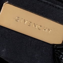 Pre Owned Givenchy Grey Monogram Canvas Tassel Hobo 