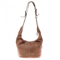 مملوكة مسبقًا Givenchy Tan Leather Buckle Hobo 