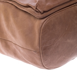 مملوكة مسبقًا Givenchy Tan Leather Buckle Hobo 