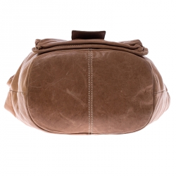 مملوكة مسبقًا Givenchy Tan Leather Buckle Hobo 