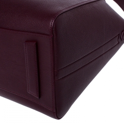 Givenchy Burgundy Leather Medium Antigona Satchel