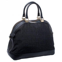 Pre Owned حقيبة جيفنشي كانفاس أسود مونوغرامي وجلد