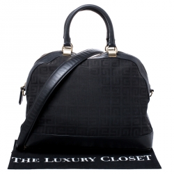 Pre Owned حقيبة جيفنشي كانفاس أسود مونوغرامي وجلد