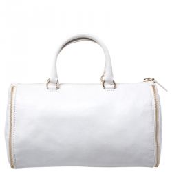 Givenchy White Leather Duffel Bag