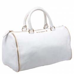 Givenchy White Leather Duffel Bag
