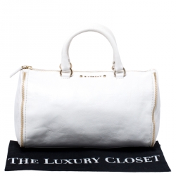 Givenchy White Leather Duffel Bag