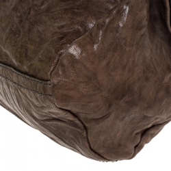 Pre Owned Givenchy Brown Leather Mini Pandora Sugar Crossbody Bag