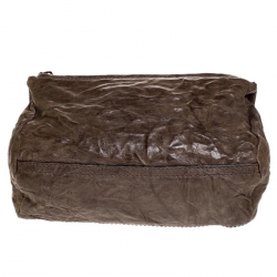 Pre Owned Givenchy Brown Leather Mini Pandora Sugar Crossbody Bag