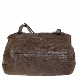 Pre Owned Givenchy Brown Leather Mini Pandora Sugar Crossbody Bag