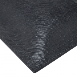 Pre Owned Givenchy Black Coated Canvas Rottweiler Face Clutch