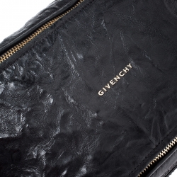 Pre Owned Givenchy Black Crinkled Leather Large Pandora Bag