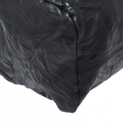 Pre Owned Givenchy Black Crinkled Leather Large Pandora Bag