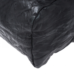 Pre Owned Givenchy Black Crinkled Leather Large Pandora Bag