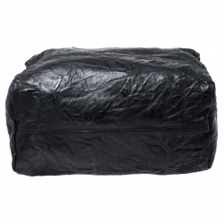 Pre Owned Givenchy Black Crinkled Leather Large Pandora Bag