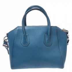 Pre Owned حقيبة جيفنشي أنتيغونا صغيرة جلد زرقاء