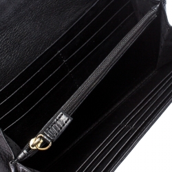 Pre Owned محفظة جيفنشي كانفاس أسود بالشعار بإبزيم