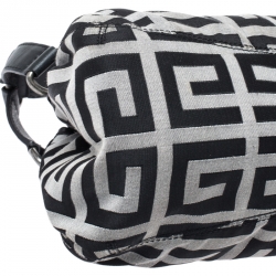 Pre Owned Givenchy Black Signature Canvas Shoulder Bag