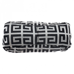 Pre Owned Givenchy Black Signature Canvas Shoulder Bag