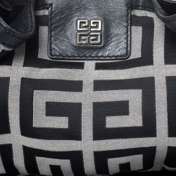 Pre Owned Givenchy Black Signature Canvas Shoulder Bag