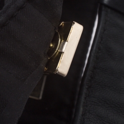 Pre Owned حقيبة جيفنشي جلد ونايلون شهيرة سوداء