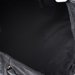 Pre Owned حقيبة جيفنشي جلد ونايلون شهيرة سوداء