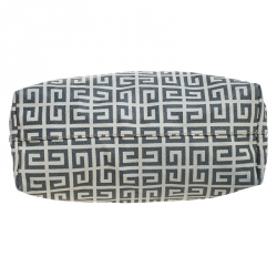 Pre Owned حقيبة جيفنشي كانفاس مقوى بالشعار رصاصي