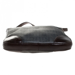 Givenchy Black/Brown Monogram Coated Canvas and Leather Messenger Bag