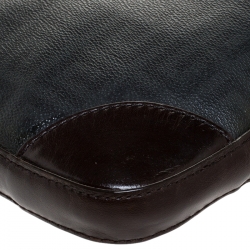 Givenchy Black/Brown Monogram Coated Canvas and Leather Messenger Bag
