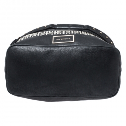 Pre Owned Givenchy Grey/Black Monogram Canvas and Leather Tote