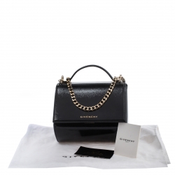 Pre Owned حقيبة كروس جيفنشي باندورا بوكس ميني جلد سوداء