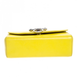 Pre Owned حقيبة كتف جيفنشي اوبسيديا جلد صفراء