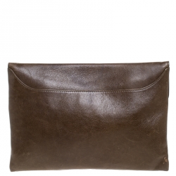 Pre Owned حقيبة كلتش جيفنشي مظروف أنتيغونا بنية