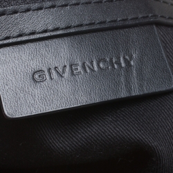 Pre Owned Givenchy Black/Grey Monogram Canvas and Leather Hobo