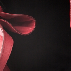 Pre Owned حقيبة يد جيفنشي سحاب جانبي جلد حمراء