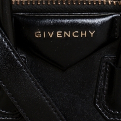Pre Owned Givenchy Black Leather Mini Antigona Satchel