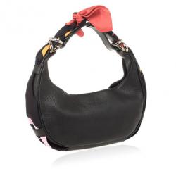 Pre Owned Givenchy Black Leather Hobo