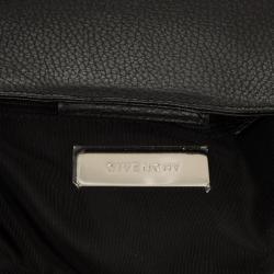 Pre Owned Givenchy Black Leather Hobo