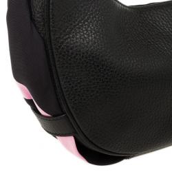 Pre Owned Givenchy Black Leather Hobo