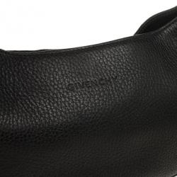 Pre Owned Givenchy Black Leather Hobo