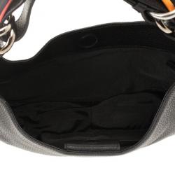 Pre Owned Givenchy Black Leather Hobo