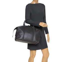 Givenchy Grey Leather Weekender Bag